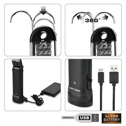 Ліхтар світлодіодний (Micro USB 5V) TOPTUL JJAT0105, фото 3