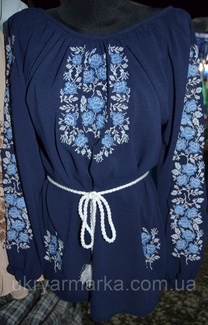 Жіноча вишивана блузка "Крапля"
