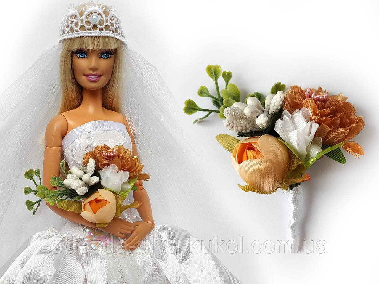 Аксесуари для ляльок - весільний букет