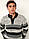 Теплий чоловічий светр LC Waikiki/ЛС Вайки комір-стійка, у смужку, з ґудзиками на комірі, фото 3