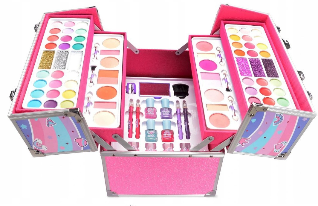 Дитяча косметика мега набір-кейс Martinelia Super girl XXXL лак, тіні, блиск, підводки, лак (30601), фото 1