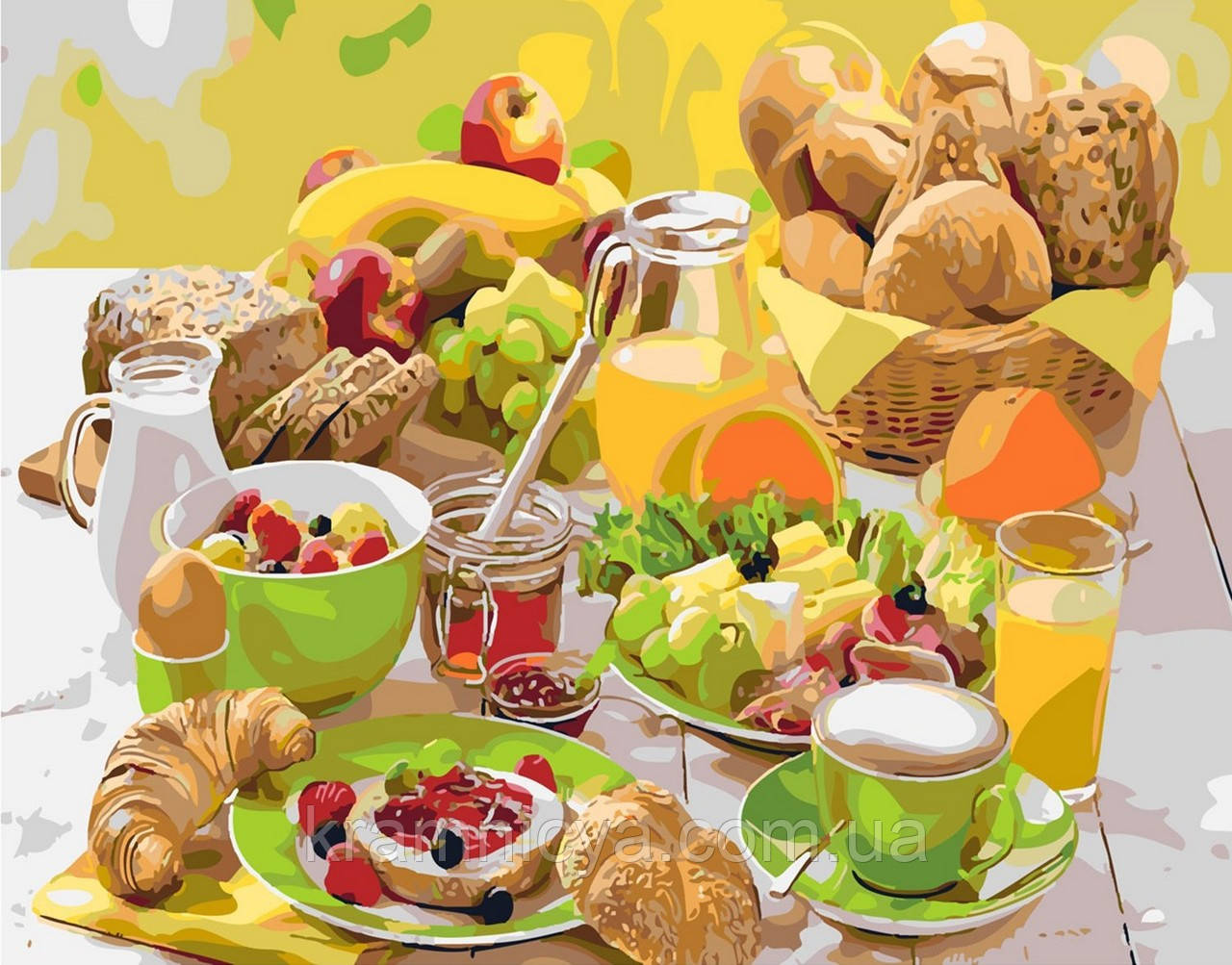 Картина за номерами Літній сніданок, 40х50 Strateg (SY6153), фото 1