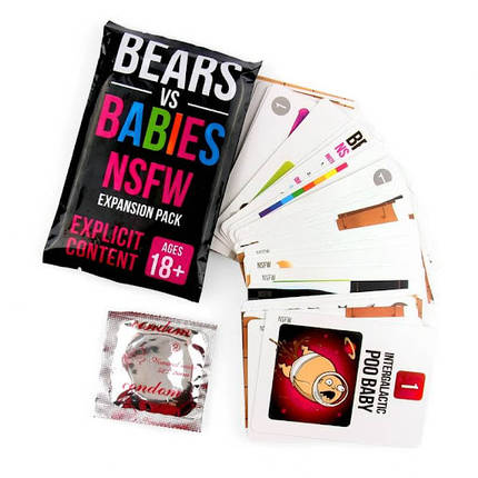 Настільна гра Ведмеді проти Дітей Bears vs Babies NSFW Expansion pack (Доповнення), фото 2