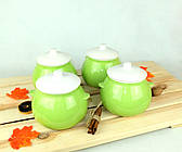 Горщики для запікання в духовці 4 шт з кераміки салатні 600 мл