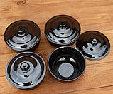 Горщики для запікання в духовці 4 шт з кераміки чорні 500 мл, фото 2