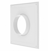 Вентиляційний фланець ММ 210х210 d120 мм з ударостійкого пластику