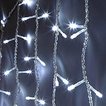 Гірлянда світлодіодна-завіса водоспад новорічна на штору СolorWay 300 LED, 3x3м, холодний білий колір, фото 3