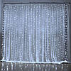 Гірлянда світлодіодна-завіса водоспад новорічна на штору СolorWay 300 LED, 3x3м, холодний білий колір, фото 2