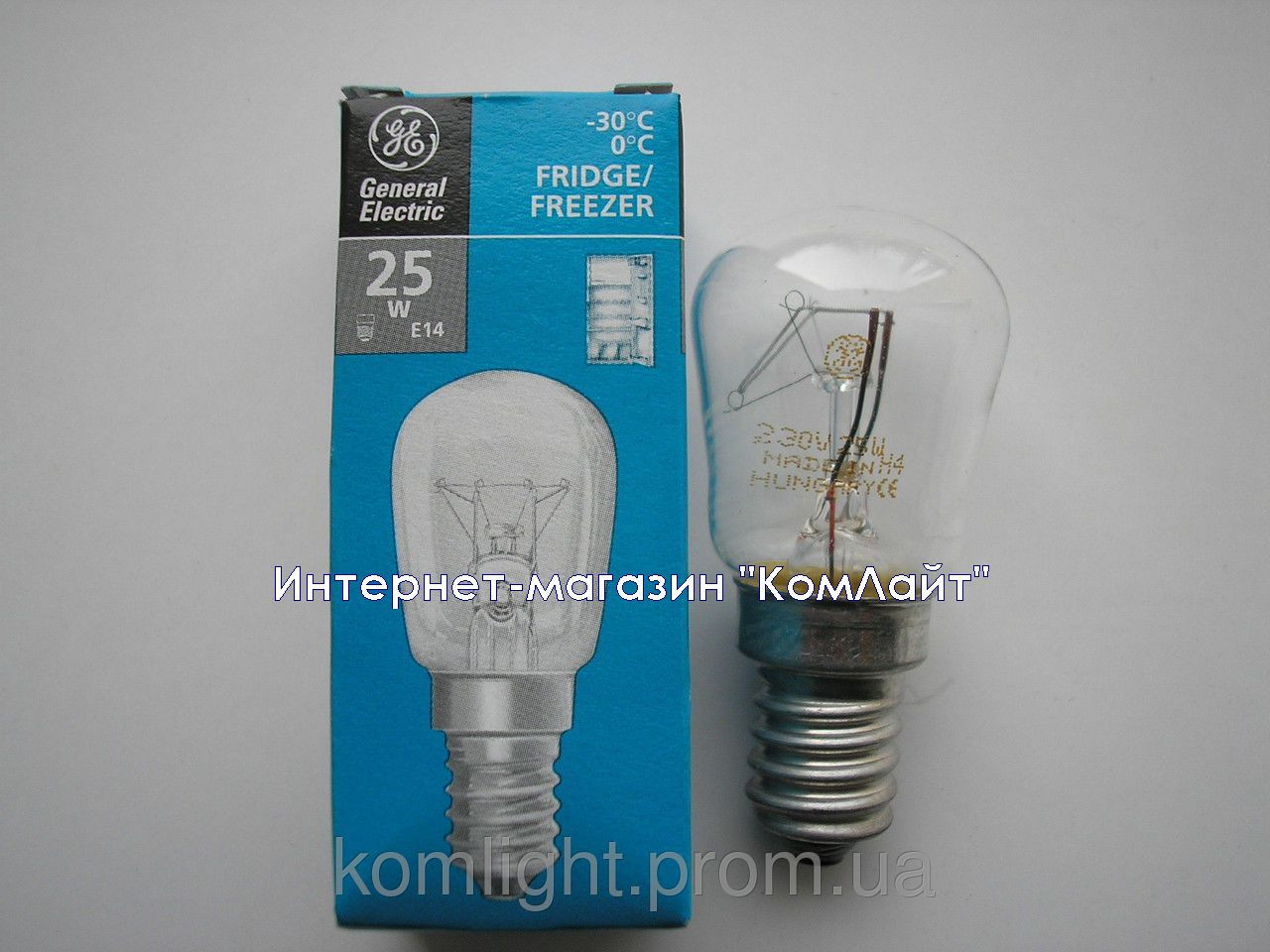 Лампа для холодильника 25 Вт Е14 General Electric Pygmy 25P1/CL/E14 230V (Угорщина)