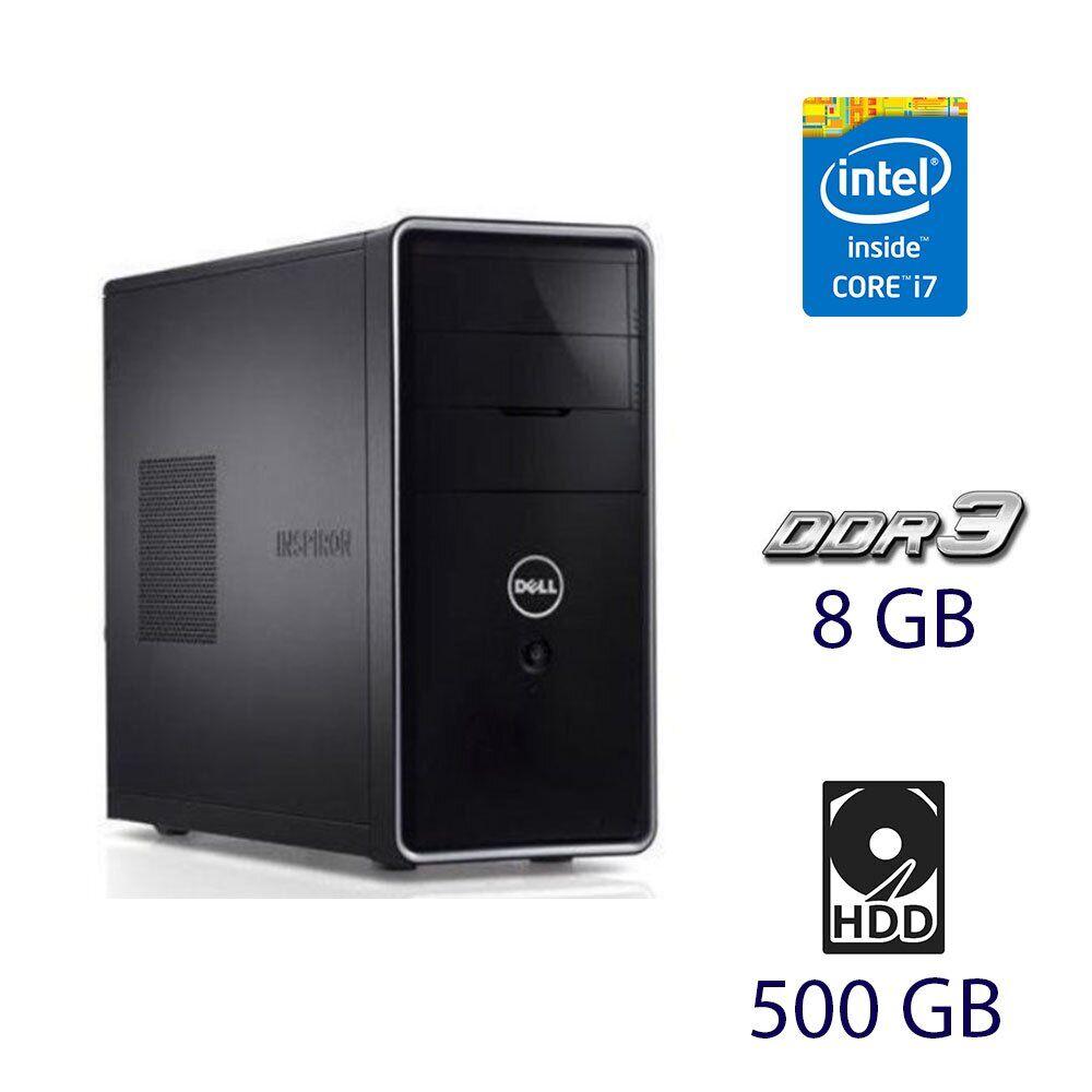 Комп'ютер Dell Inspiron 3847 Black/Intel Core i7-4790 (4 (8) ядра по 3.6 — 4.0 GHz) / 8 GB DDR3 / 500 GB HDD