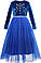Сукня принцеси Ельзи із синього оксамиту, фото 4