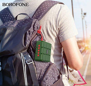 Портативна колонка безпровідна Borofone BR16 5 Вт Зелений (BR16DE), фото 4