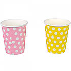 Стаканчики одноразові Горошок картонні в наборі 10шт арт.10-41, фото 4
