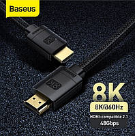 Кабель Baseus 1m HDMI v2.1 8K 48Gbps Adapter 8K/60Hz 4K/120Hz