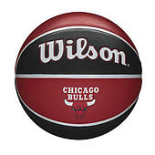 М'яч баскетбольний Wilson NBA Houston Rockets Outdoor розмір 7 гумовий (WTB1300XBCHI)