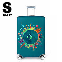 Чохол на валізу CoverCase Airplane розмір ручна поклажа S 18-21" (CC-25173)
