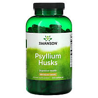 Псиліум 610 мг Swanson Psyllium Husk Подорожник мелена лушпиння насіння клітковина 300 капсул
