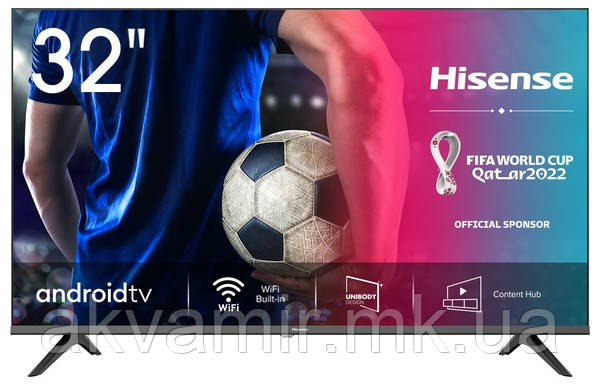 Телевізор HISENSE 32A5710FA смарт, безрамковий, голосове керування