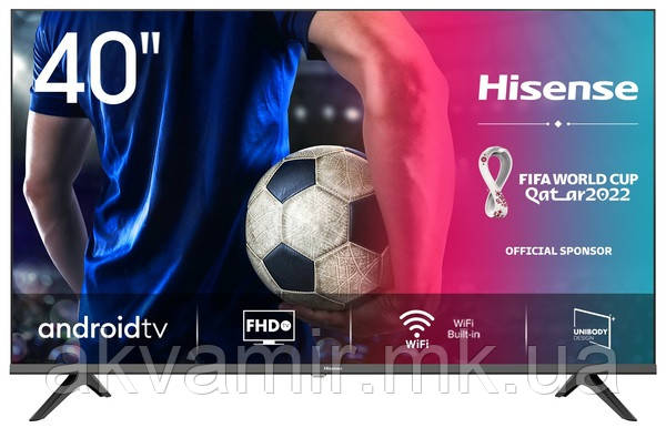 Телевізор HISENSE 40A5720FA смарт, безрамковий, голосове керування