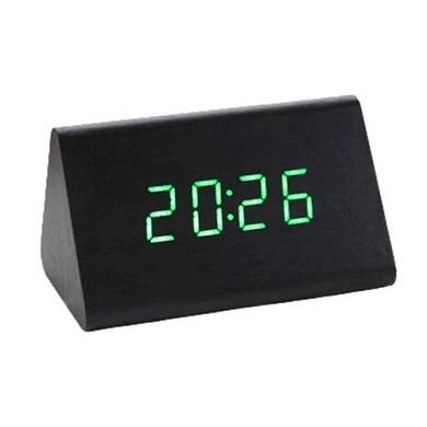 Годинник мережний VST-864-4 USB Зелений