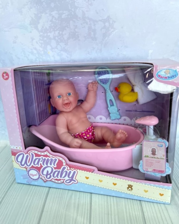 Пупс Warm Baby у ванні та з аксесуарами WZJ 051 B