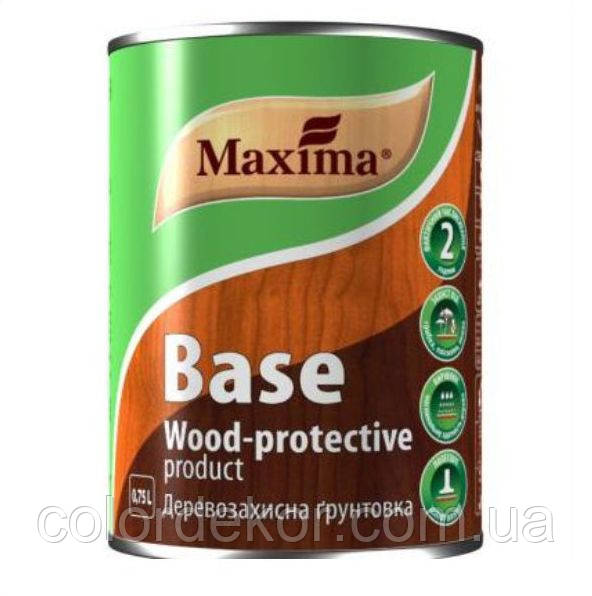 Грунтовка для дерева Maxima BASE (Максима База) Бесцветная 0.75л - фото 1 - id-p241730017
