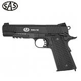 Пневматичний пістолет SAS M1911 Tactical Blowback кал. 4.5мм (кульки), фото 2