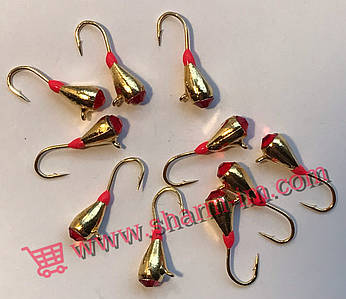 Блешня вольфрамова Bravo 6440AP-BN 4,0 мм 0,84 гр. Еребус з каменем і фосфором