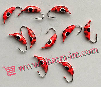 Мормышка вольфрамовая Bravo 2025-146 2,5 мм 0,37 гр. Рижский банан с ушком