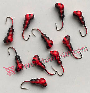 Мормилка вольфрамова Bravo 1430-33 3,0 мм 0,52 г. Мураха з отвором фарбований