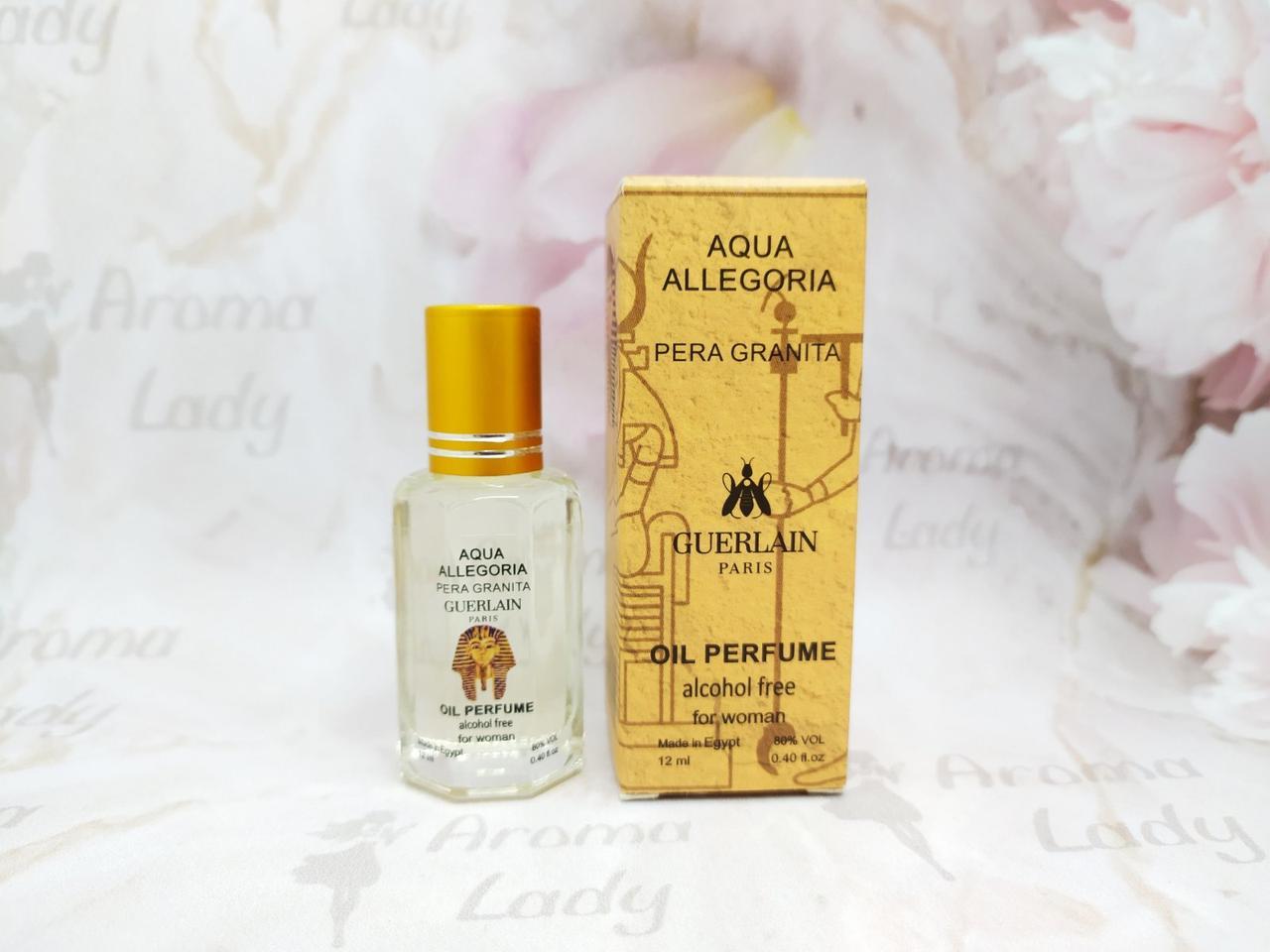 Оригінальні олійні парфуми жіночі Goerlain Aqya Allegoria Pera Granita (Аква Алегорія) 12 мл, фото 1