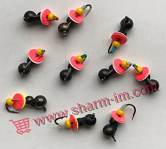 Блешня вольфрамова Bravo 4925C-BN 2,5 мм 0,24 гр. Мураха з бісером