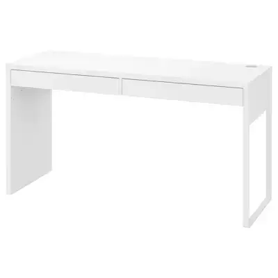 IKEA письменный стол MICKE, белый, 142x50 см (ИКЕА МИККЕ), цена 5700 ...