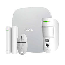 Комплект охоронної сигналізації Ajax StarterKit Cam Plus White (20294.66.WH1/25472.66.WH1)