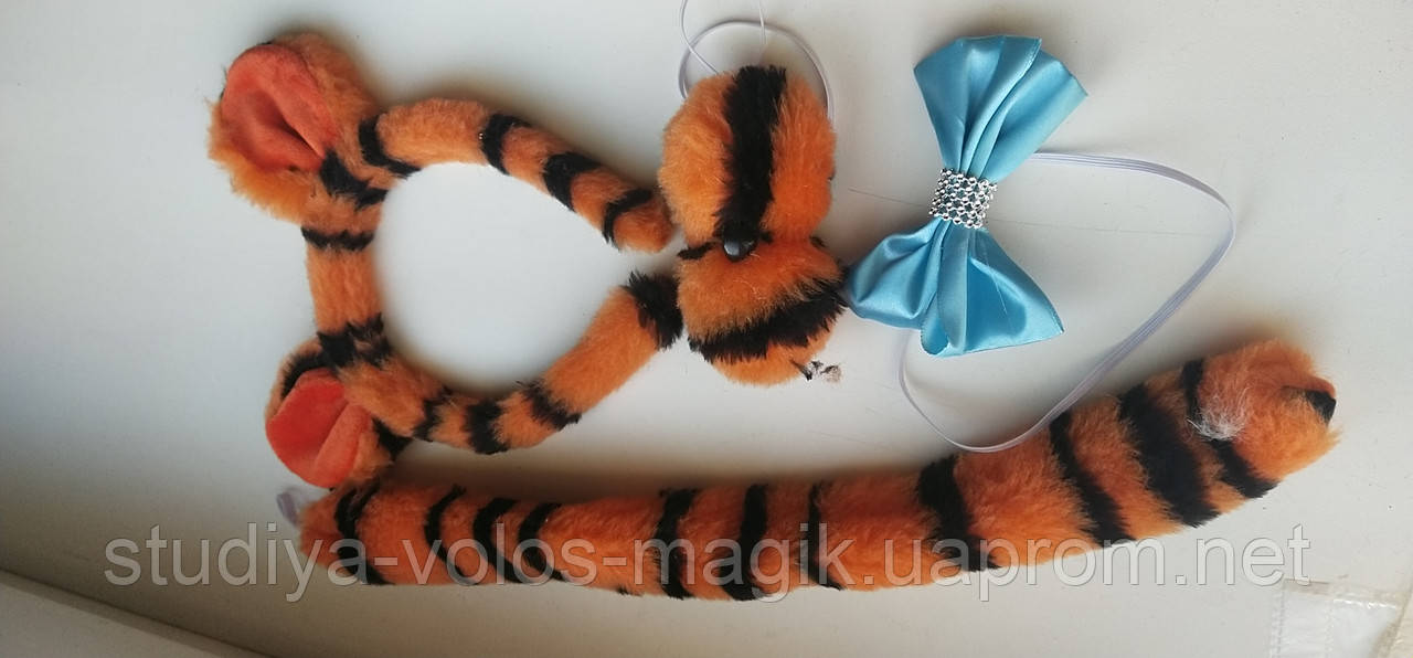 Костюм тигра новогодний рост 98-128 см от 2 до 8 лет тигренок оранжевая - фото 3 - id-p1535445833