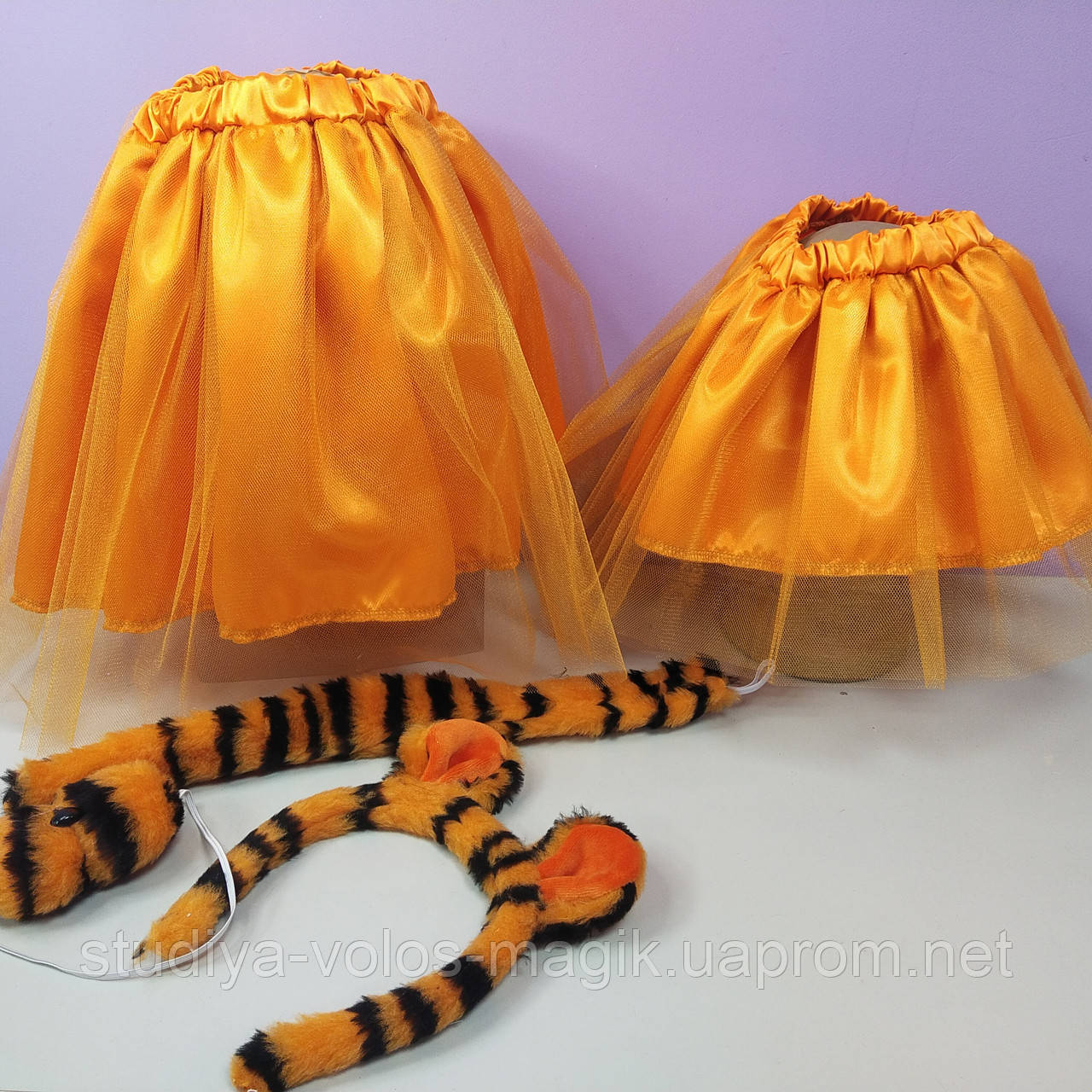 Костюм тигра новогодний рост 98-128 см от 2 до 8 лет тигренок оранжевая - фото 4 - id-p1535445833
