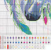 Набір для вишивання за нанесеною на канву схемою  "Rainbow Horse". AIDA 14CT printed,31*37см, фото 4