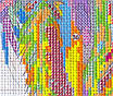 Набір для вишивання за нанесеною на канву схемою  "Rainbow Horse". AIDA 14CT printed,31*37см, фото 8