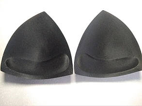 Чашки для купальників push-up трикутник розмір 34 чорна