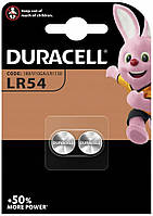 Батарейка Duracell LR54/AG10/189/191/LR1130 - 2 шт на блистере (Цена за 1 батарейку)