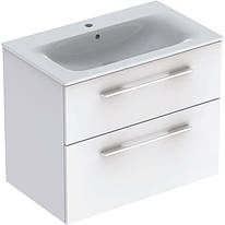 Комплект меблів Geberit для ванної кімнати, Selnova Square 501.240.00.1, тумба під раковину 80 см з 2 м'якою