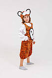 Дитячий карнавальний костюм Тигреня 115-125 см, помаранчевий у смужку, фото 2