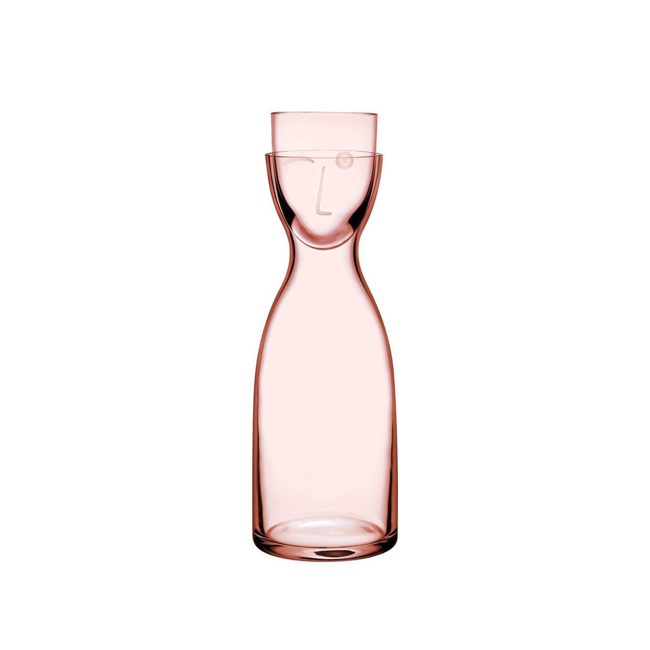 Графин для води зі склянкою Mr & Mrs 700 мл Nude Glass, фото 1
