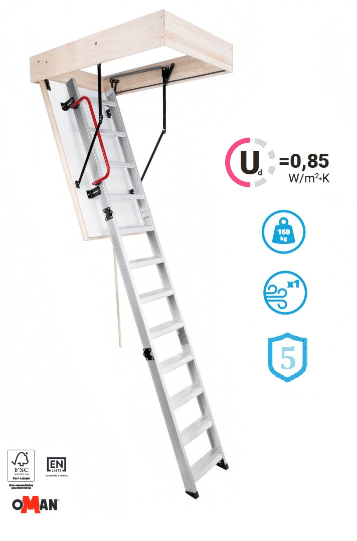 Сходи на горище Oman Alu Profi Extra алюмінієва