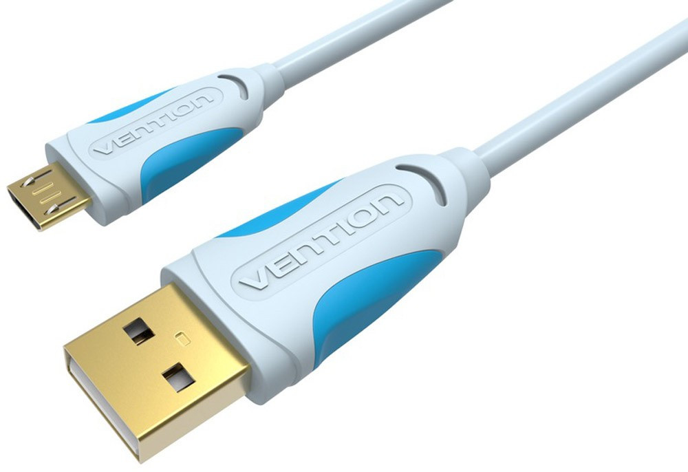 Кабель для зарядки і синхронізації USB Vention USB 2.0 - micro USB Cable 1 м White (VAS-A04-W100)