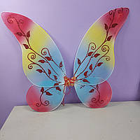 Новогодние разноцветные крылья к костюму бабочки или фея винкс крылышки фея радуга