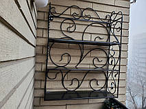 Кованая полка - этажерка ручной работы 4