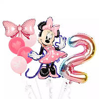 Кульки на день народження для дівчинки зі стилем Мінні Маус
