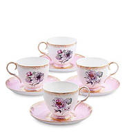 Фарфоровый чайный набор 8 предметов Цветок Неаполя 600957