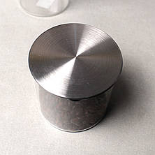 Скляна кругла банка із металевою кришкою 700мл, фото 2